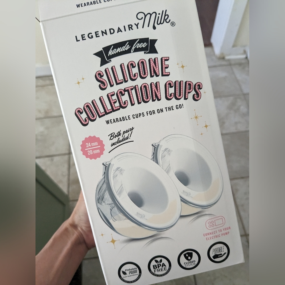 Legendairy Hands Free Milk Silicone collection cups for breast pump